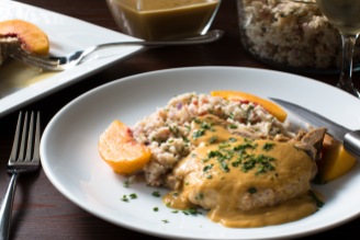 braised-prok-chops-smothered-in-peach-gravy-with-cauliflower-couscous-8804